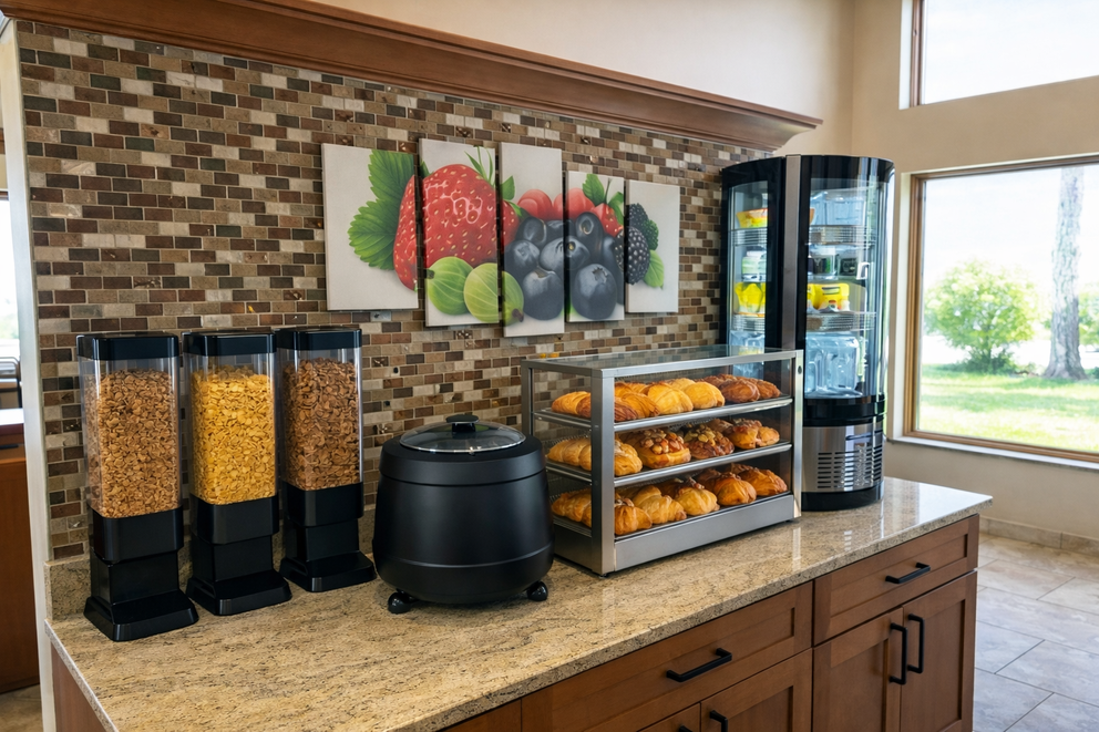 Free Hot Breakfast buffet